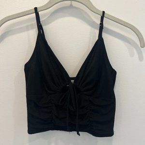 Rouched Black Tank (XS)